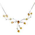 Yellow Sapphire White Gold Jewelry Necklace Tanma